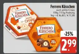 Edeka Ferrero küsschen white crispy Angebot