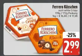 Edeka Ferrero küsschen white crispy Angebot