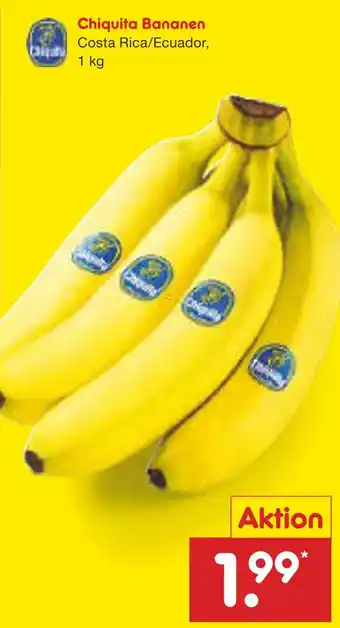Netto Marken-Discount Chiquita bananen Angebot