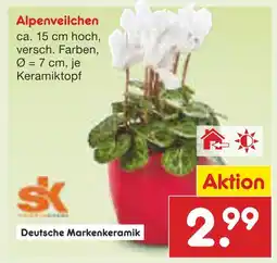 Netto Marken-Discount Deutsche markenkeramik alpenveilchen Angebot