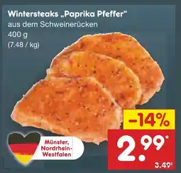 Netto Marken-Discount Wintersteaks paprika pfeffer Angebot