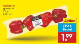 Netto Marken-Discount Paprika rot Angebot