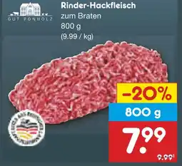 Netto Marken-Discount Gut ponholz rinder-hackfleisch Angebot