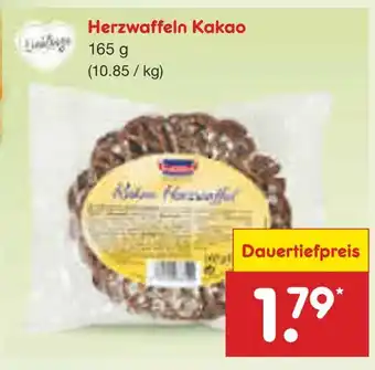 Netto Marken-Discount Herzwaffeln kakao Angebot