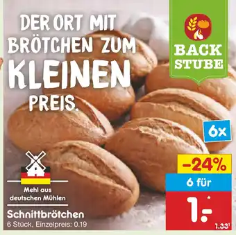 Netto Marken-Discount Backstube schnittbrötchen Angebot