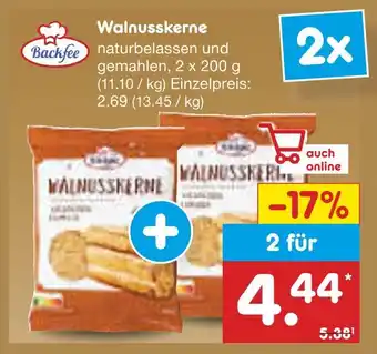 Netto Marken-Discount Backfee walnusskerne Angebot