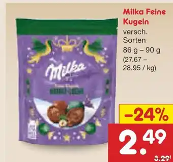 Netto Marken-Discount Milka feine kugeln Angebot