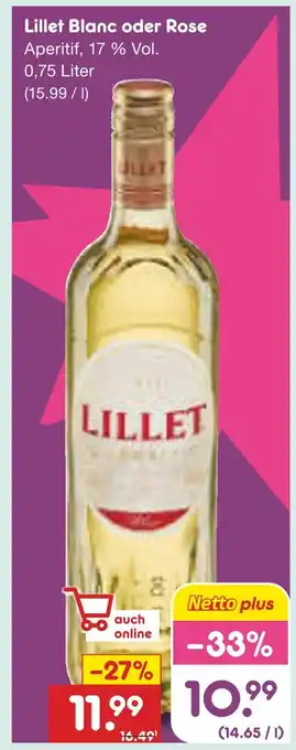 Netto Marken-Discount Lillet blanc Angebot