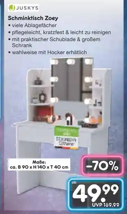 Netto Marken-Discount Juskys schminktisch zoey Angebot
