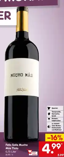 Netto Marken-Discount Felix solis mucho más tinto Angebot