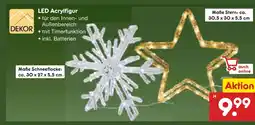 Netto Marken-Discount Dekor led acrylfigur schneeflocke Angebot