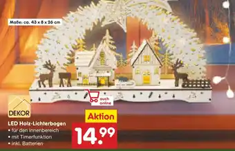 Netto Marken-Discount Dekor led holz-lichterbogen Angebot