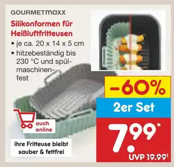 Netto Marken-Discount Gourmetmaxx silikonformen für heißluftfritteusen Angebot
