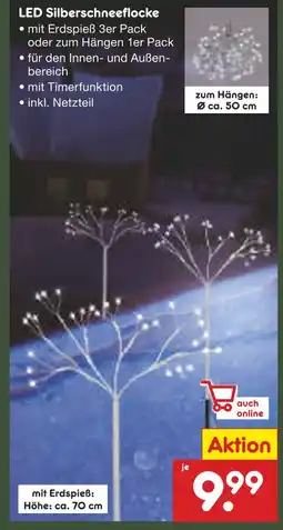 Netto Marken-Discount Led silberschneeflocke Angebot