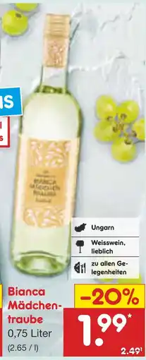 Netto Marken-Discount Bianca mädchentraube Angebot