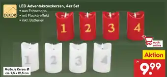 Netto Marken-Discount Dekor led adventskranzkerzen Angebot