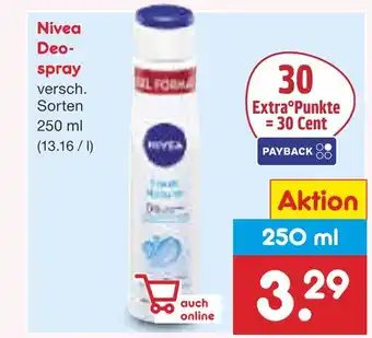 Netto Marken-Discount Nivea deospray Angebot