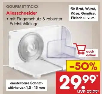 Netto Marken-Discount Gourmetmaxx allesschneider Angebot