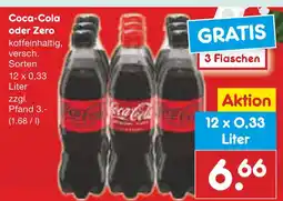 Netto Marken-Discount Coca-cola oder zero Angebot