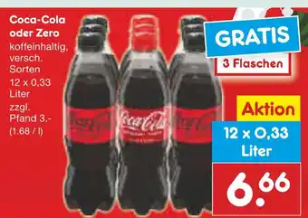 Netto Marken-Discount Coca-cola oder zero Angebot