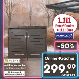 Netto Marken-Discount Juskys mülltonnenbox arel Angebot