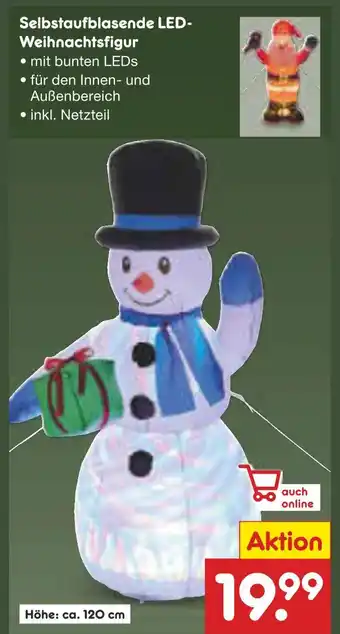 Netto Marken-Discount Selbstaufblasende led-weihnachtsfigur Angebot
