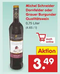 Netto Marken-Discount Michel schneider dornfelder Angebot