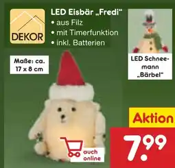 Netto Marken-Discount Dekor led eisbär 'fredi' Angebot