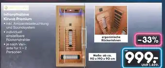 Netto Marken-Discount Artsauna infrarotkabine kiruna premium Angebot