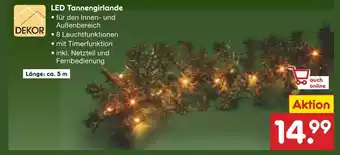 Netto Marken-Discount Dekor led tannengirlande Angebot