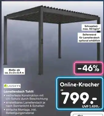 Netto Marken-Discount Juskys lamellendach tahiti Angebot