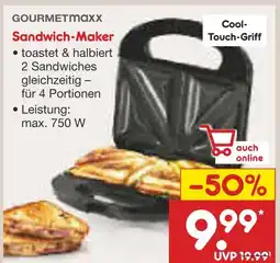 Netto Marken-Discount Gourmetmaxx sandwich-maker Angebot