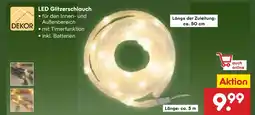 Netto Marken-Discount Dekor led glitzerschlauch Angebot
