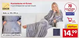 Netto Marken-Discount Dekor kuscheldecke mit ärmeln Angebot