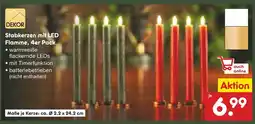 Netto Marken-Discount Dekor stabkerzen mit led flamme Angebot
