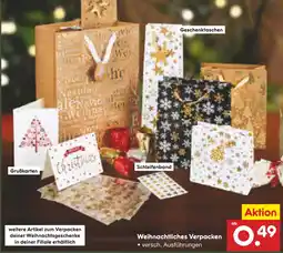 Netto Marken-Discount Weihnachtliches verpacken Angebot
