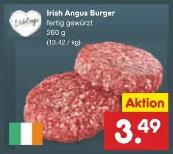 Netto Marken-Discount Irish angus burger Angebot