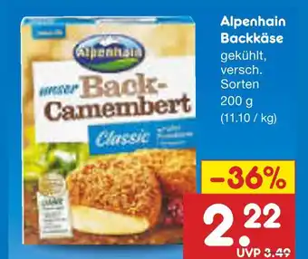 Netto Marken-Discount Alpenhain back-camembert classic Angebot