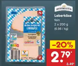 Netto Marken-Discount Leberkäse fein Angebot
