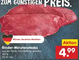 Netto Marken-Discount Rinder-minutensteaks Angebot