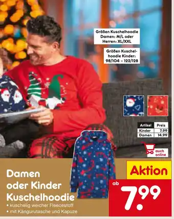 Netto Marken-Discount Damen kuschelhoodie Angebot