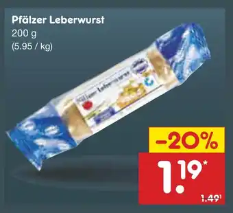 Netto Marken-Discount Pfälzer leberwurst Angebot