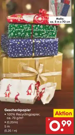 Netto Marken-Discount Geschenkpapier Angebot