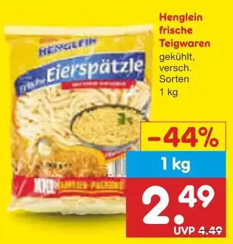 Netto Marken-Discount Henglein frische teigwaren Angebot