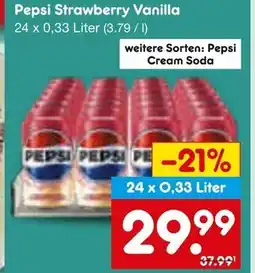 Netto Marken-Discount Pepsi pepsi strawberry vanilla Angebot