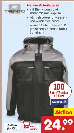 Netto Marken-Discount Trento herren arbeitsjacke Angebot
