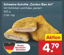 Netto Marken-Discount Schweine-schnitte „cordon bleu art“ Angebot