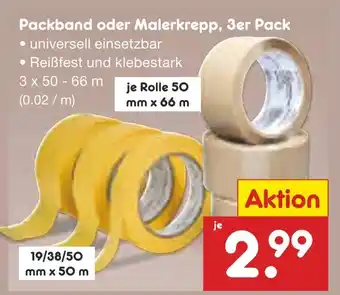 Netto Marken-Discount Packband oder malerkrepp Angebot