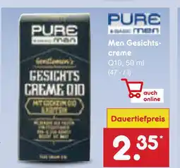 Netto Marken-Discount Pure men gesichtscreme q10 Angebot