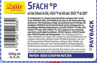 Netto Marken-Discount Payback 5fach °p Angebot